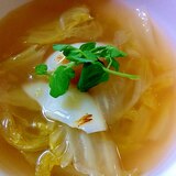 白菜と百合根のスープ